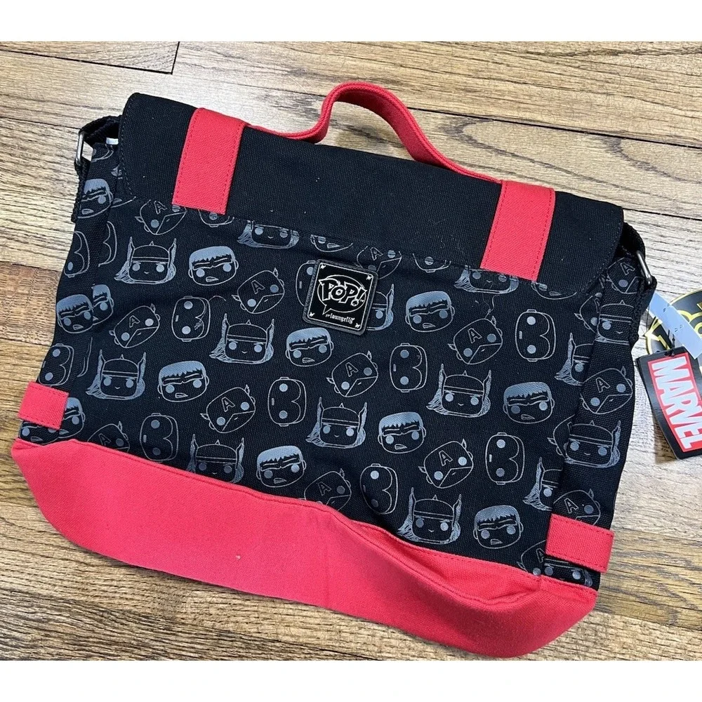 NWT Loungefly Funko Marvel 2020 Virtual Con Pop Avengers Rare Messenger Bag